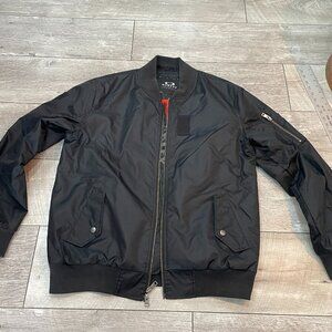 Oakley MA-1 black bomber aviator pilot jacket L